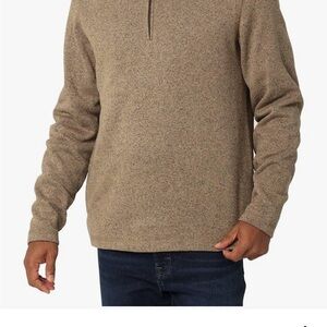 Wrangler Tan Quarter-Zip Sweatshirt
